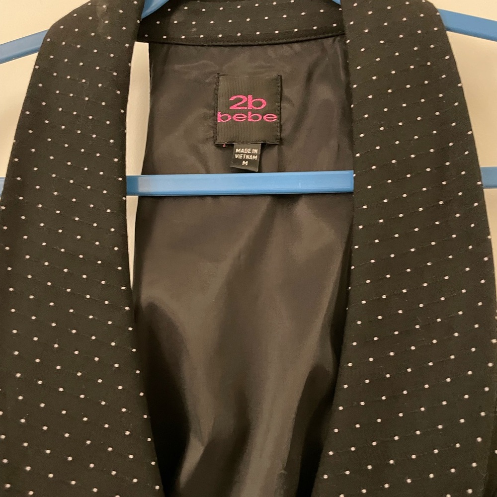 Black White Dotted Adjustable Vest - Picture 3 of 4